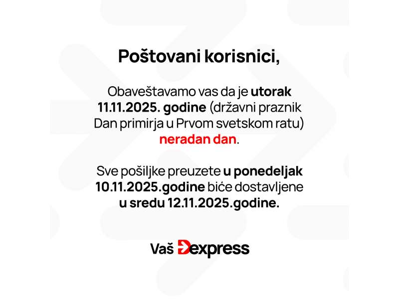 11.11.2025. - neradni dan