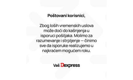 Obaveštenje - otežane isporuke zbog loših vremenskih uslova