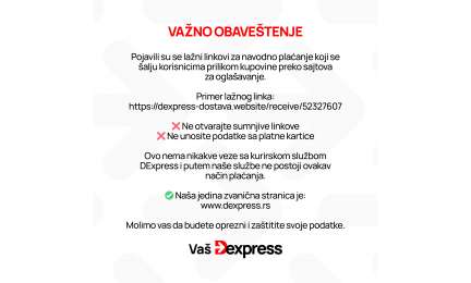 VAŽNO OBAVEŠTENJE ZA KORISNIKE