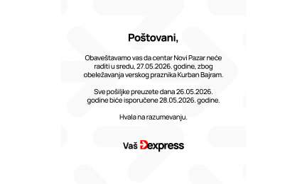 Obaveštenje o izmeni režima rada
